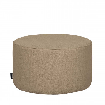 Sara - Pouf rond en tissu bouclette ø60cm