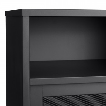 Kiso - Vaisselier 2 portes, 2 niches en métal H140cm