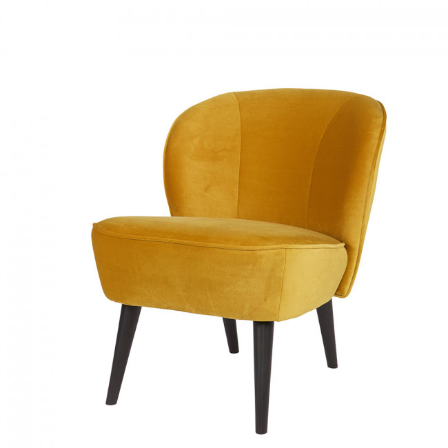 Sara - Fauteuil cocktail en velours