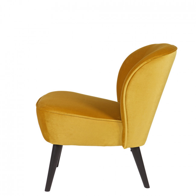 Sara - Fauteuil cocktail en velours