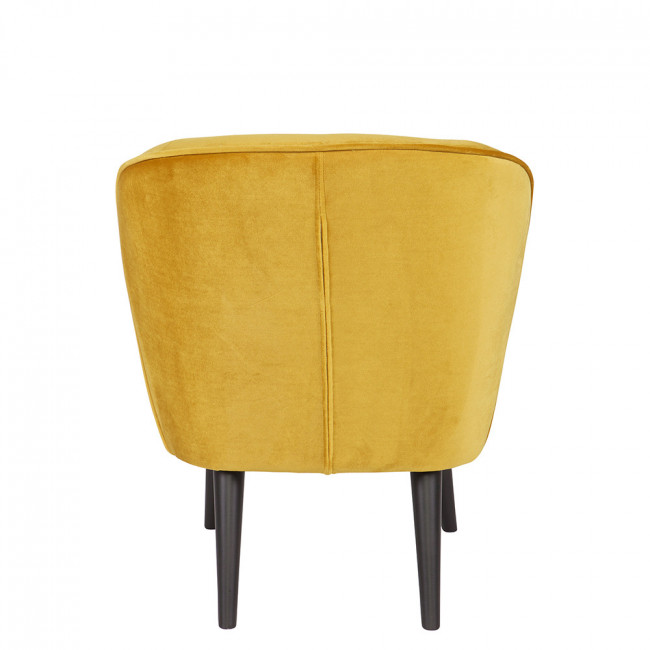 Sara - Fauteuil cocktail en velours