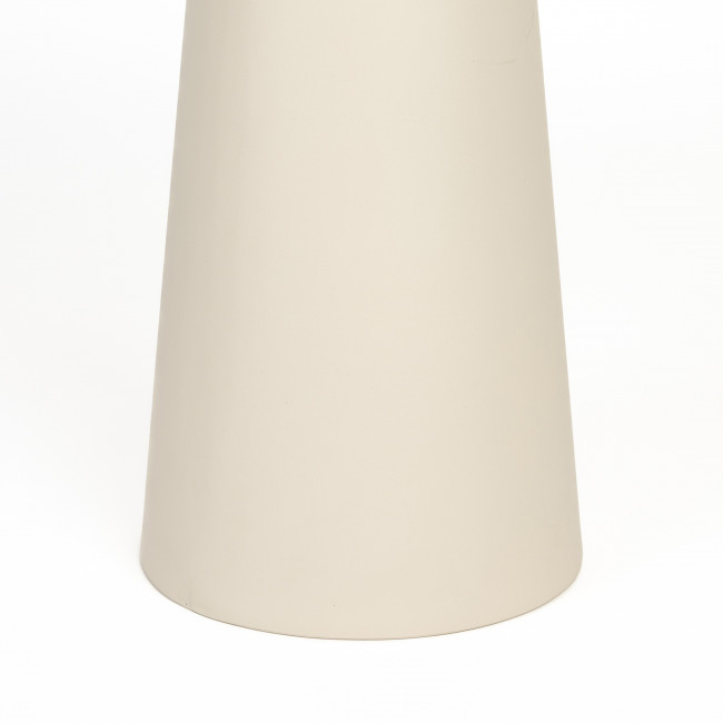 Joya - Table d'appoint ronde effet travertin ø40cm H52cm