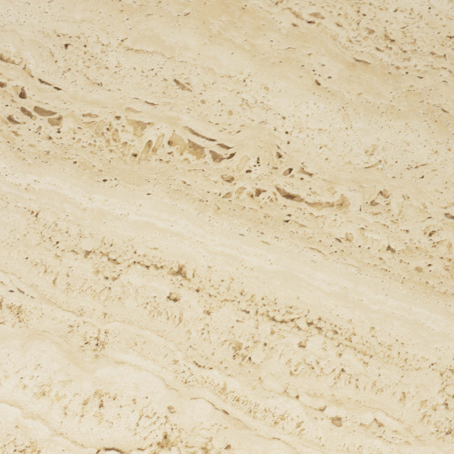 Joya - Table d'appoint ronde effet travertin ø40cm H52cm