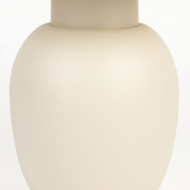 Karula - Table d'appoint ronde effet travertin ø50cm