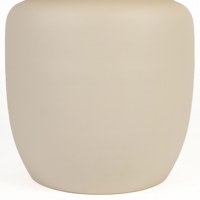 Karula - Table basse ronde effet travertin ø60cm