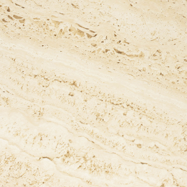 Karula - Table basse ronde effet travertin ø60cm