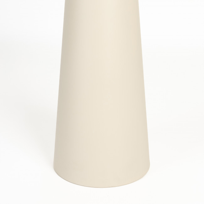 Joya - Table d'appoint ronde effet travertin ø40cm H70cm