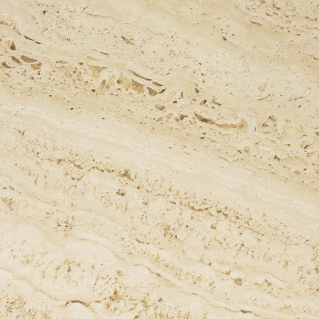 Joya - Table d'appoint ronde effet travertin ø40cm H70cm