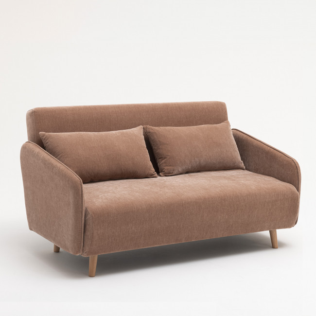 Monica - Canapé convertible 2 personnes en chenille L140cm