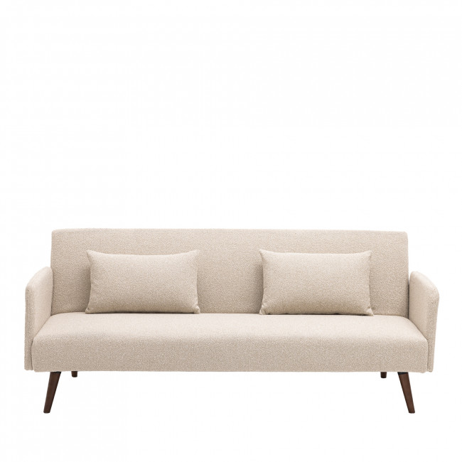 Nielson - Canapé convertible 3 places en tissu bouclette
