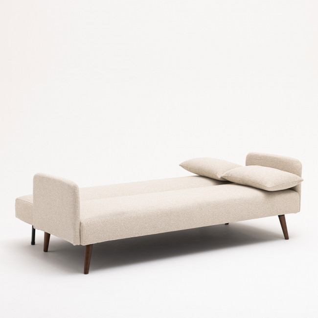 Nielson - Canapé convertible 3 places en tissu bouclette