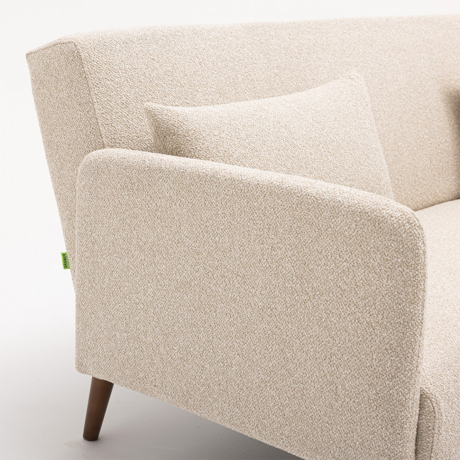 Nielson - Canapé convertible 3 places en tissu bouclette