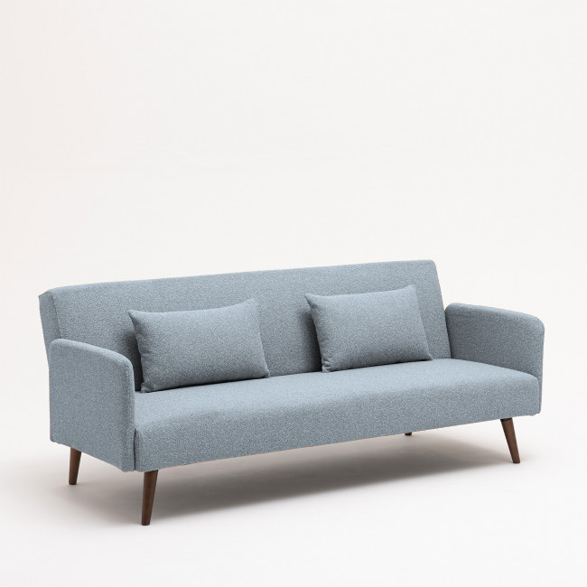 Nielson - Canapé convertible 3 places en tissu bouclette