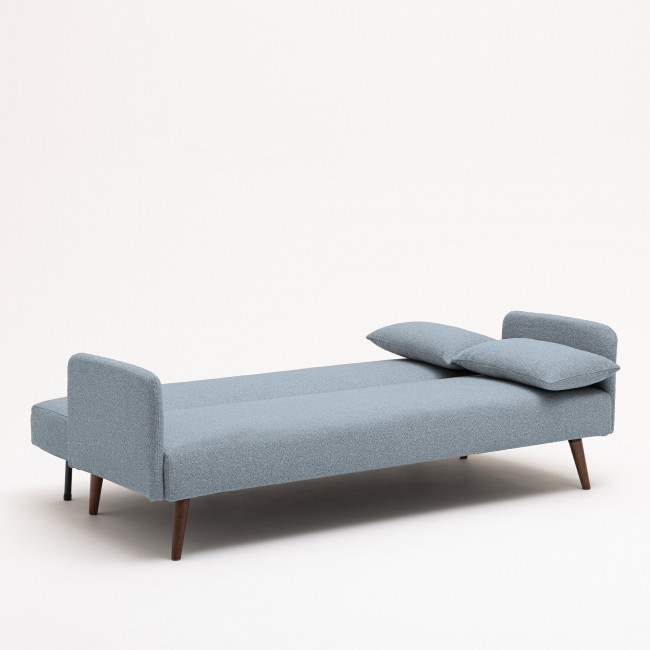 Nielson - Canapé convertible 3 places en tissu bouclette