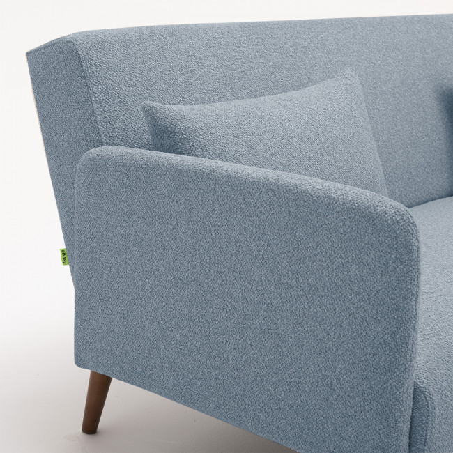 Nielson - Canapé convertible 3 places en tissu bouclette