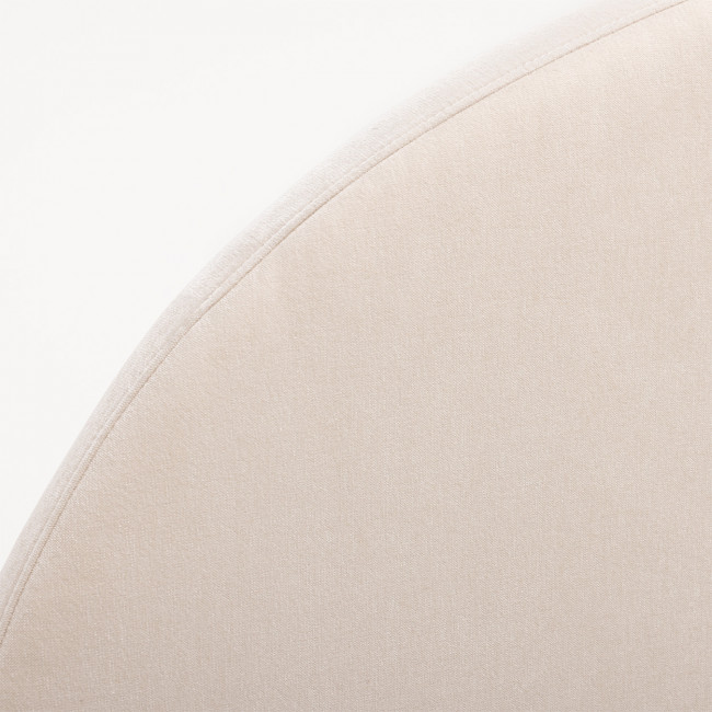 Noussa - Tête de lit en chenille demi-lune L150cm