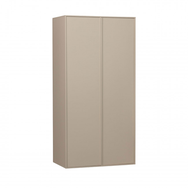 Daily - Armoire 2 portes, 2 tiroirs en bois H200cm