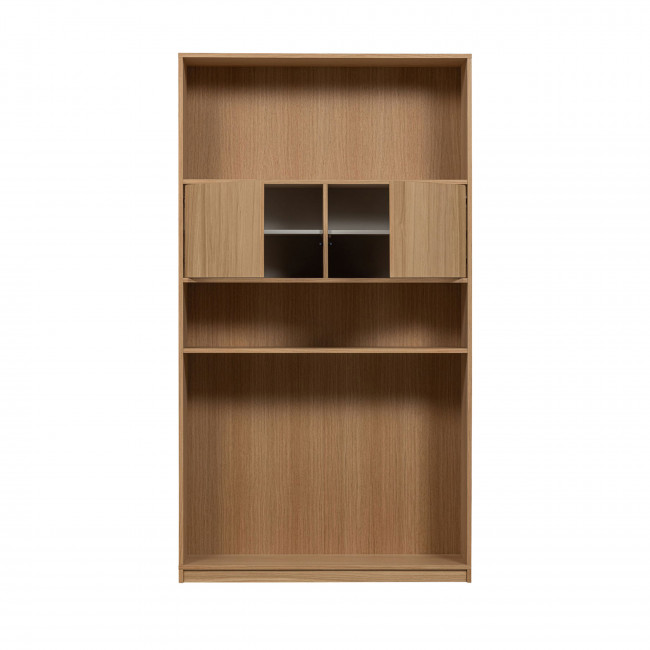 Modulair - Bibliothèque 2 portes en bois H199cm