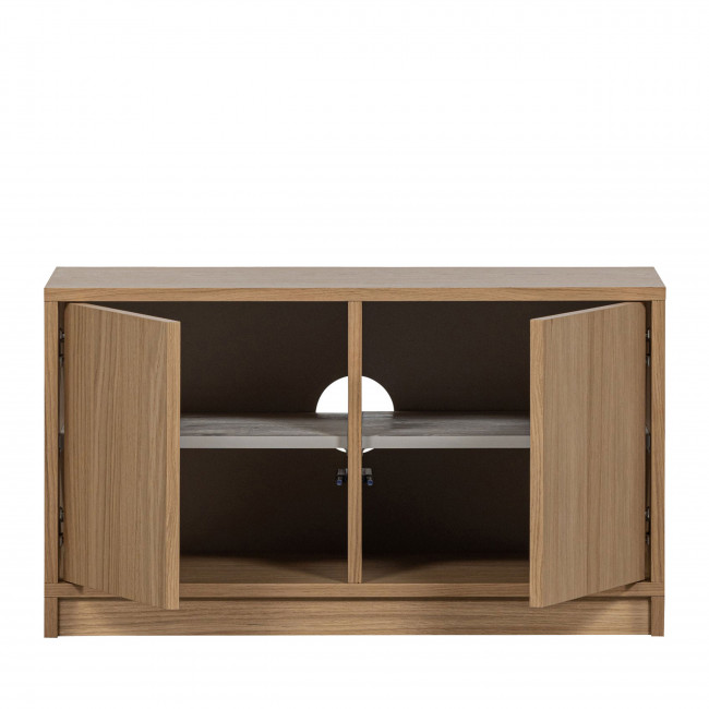 Modulair - Meuble TV 2 portes en bois L77cm