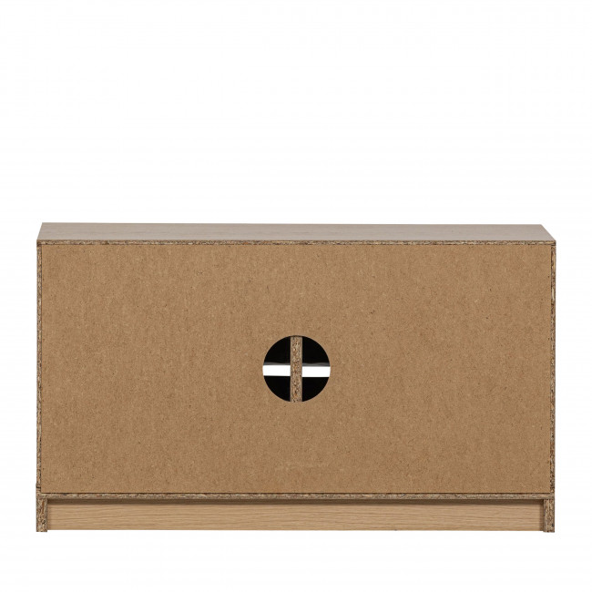 Modulair - Meuble TV 2 portes en bois L77cm