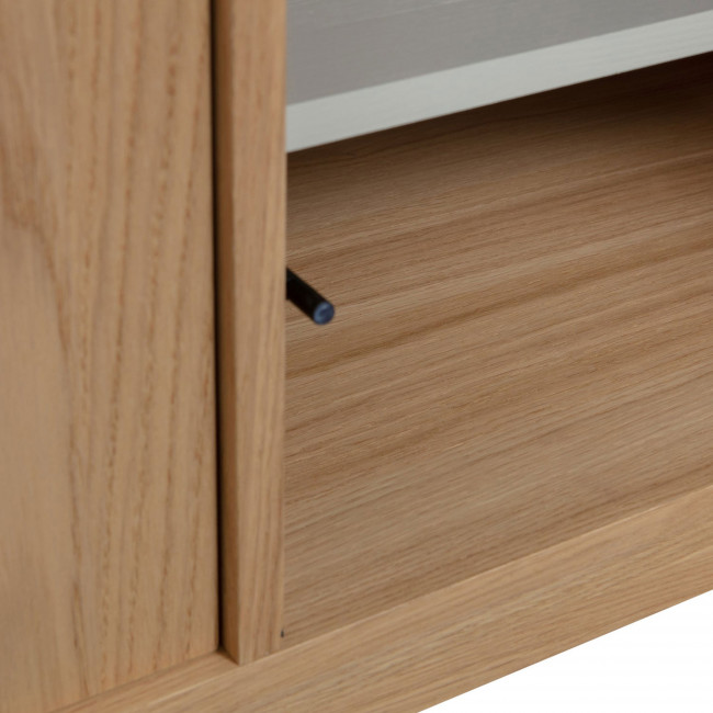 Modulair - Meuble TV 2 portes en bois L77cm