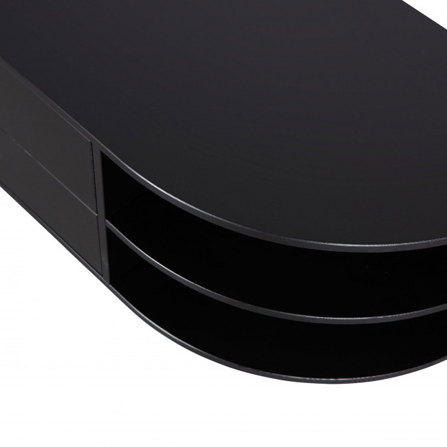 Finca - Meuble TV 2 tiroirs en bois L78cm