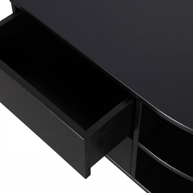 Finca - Meuble TV 2 tiroirs en bois L78cm