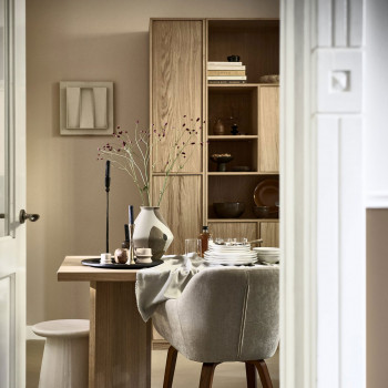 Modulair - Colonne de rangement 2 portes en bois H199cm