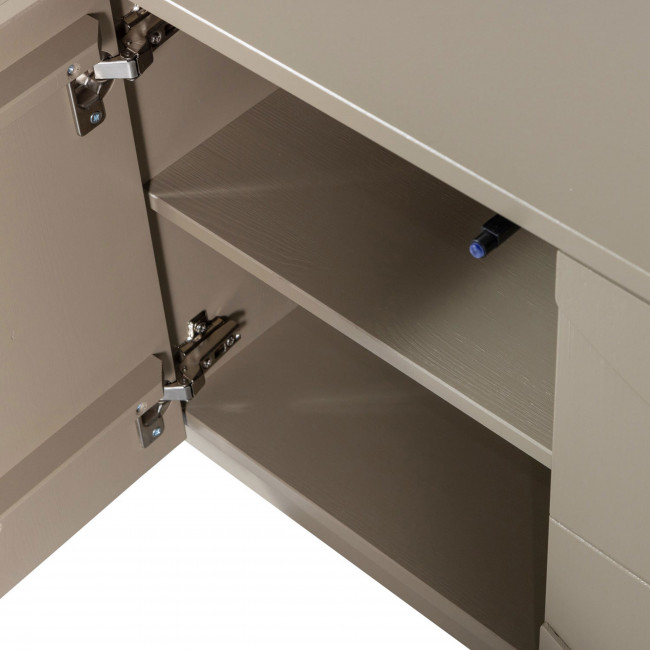 Teo - Meuble TV 5 portes en bois L180cm