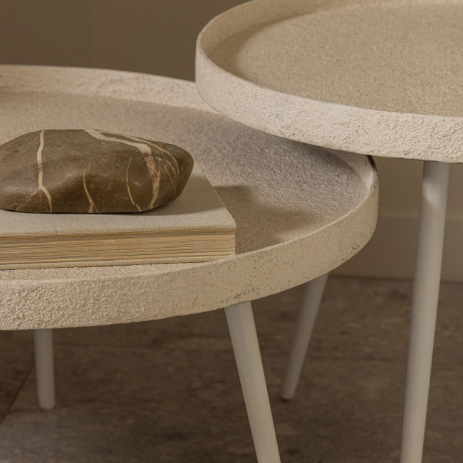 Bounds - Table basse ronde en métal ø76cm