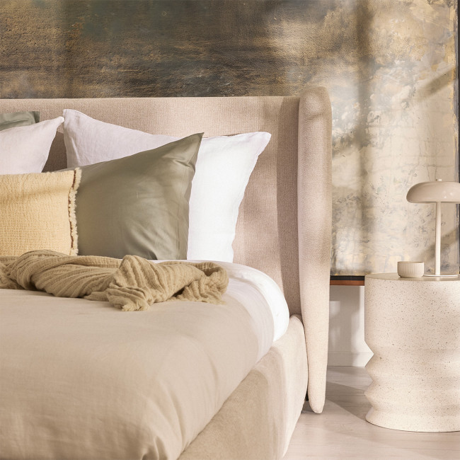 Cali - Lit coffre en tissu 160x200cm