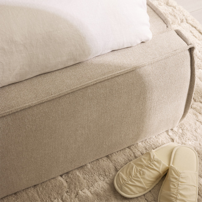 Liberia - Lit coffre en tissu 140x190cm