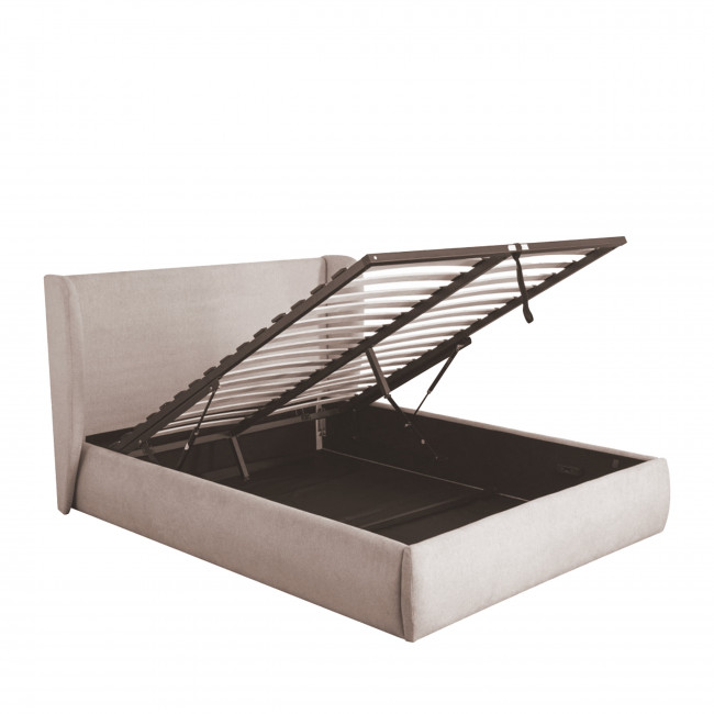 Cali - Lit coffre en tissu 160x200cm