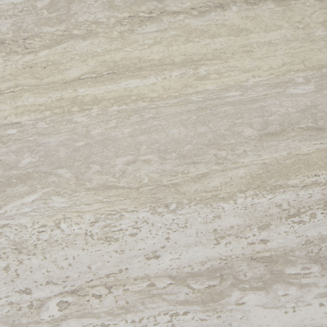 Aalst - Table d'appoint ronde en effet marbre et métal ø40cm