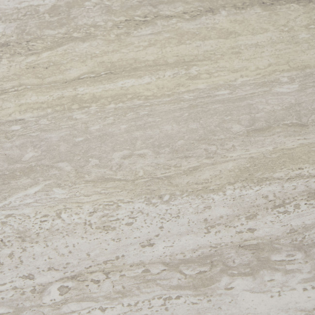 Aalst - Table d'appoint ronde en effet marbre et métal ø55cm