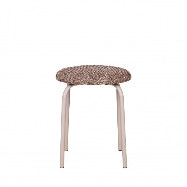 Asmara - Tabouret en tissu et métal H43cm