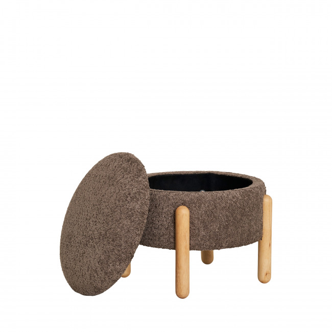 Medas - Pouf rond en tissu ø45cm