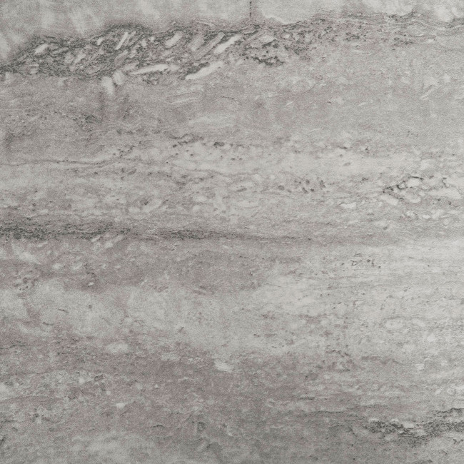 Vita - Console 2 étagères en effet travertin et métal