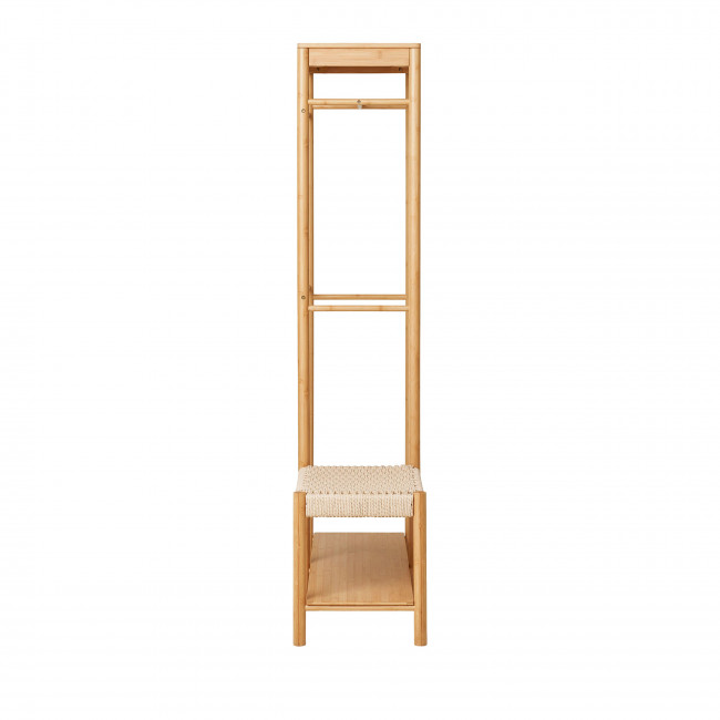Ember - Vestiaire d'entrée en bambou et corde H165cm