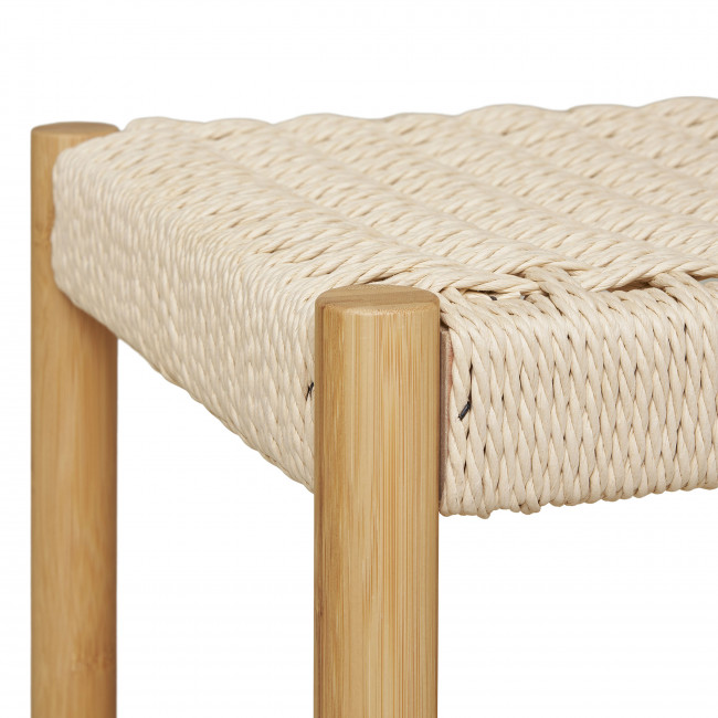 Ember - Vestiaire d'entrée en bambou et corde H165cm