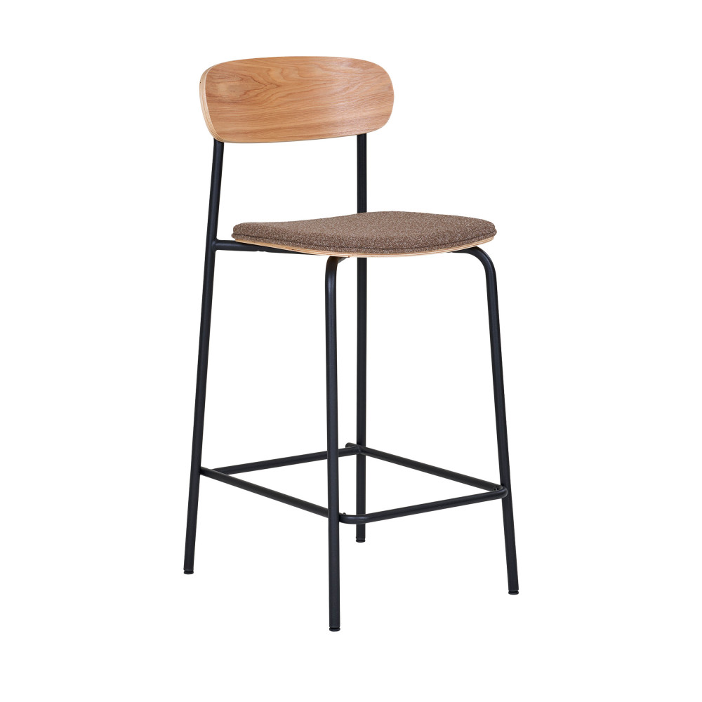 Tabouret En Bois Multifonction - Blanc Ou Hêtre Naturel - 32x32x46 Cm - Pieds Dévissables Pour Transport - Décoration, Siège, Support Plantes