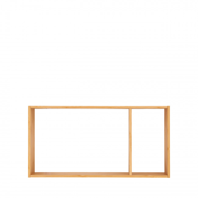 Ember - Etagère murale 2 niches en bambou L70cm
