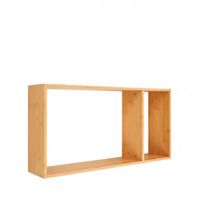 Ember - Etagère murale 2 niches en bambou L70cm