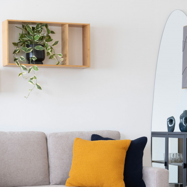 Ember - Etagère murale 2 niches en bambou L70cm