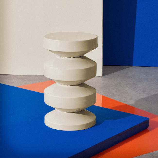 Bari - Table d'appoint ronde en aluminium ø30cm