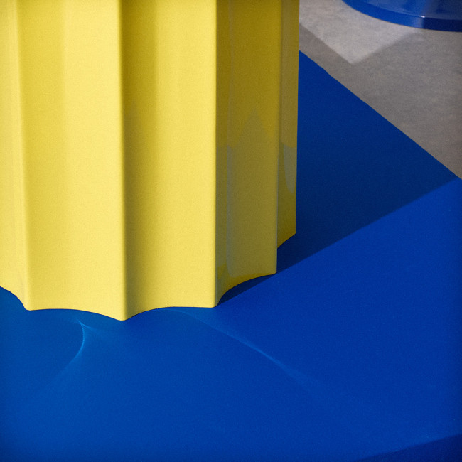 Neon - Table d'appoint ronde en aluminium ø33,5cm