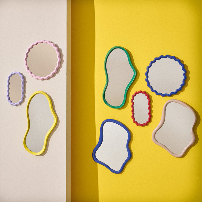 Tarente - Miroir de forme organique 54x40cm