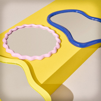 Tarente - Miroir de forme organique 54x40cm