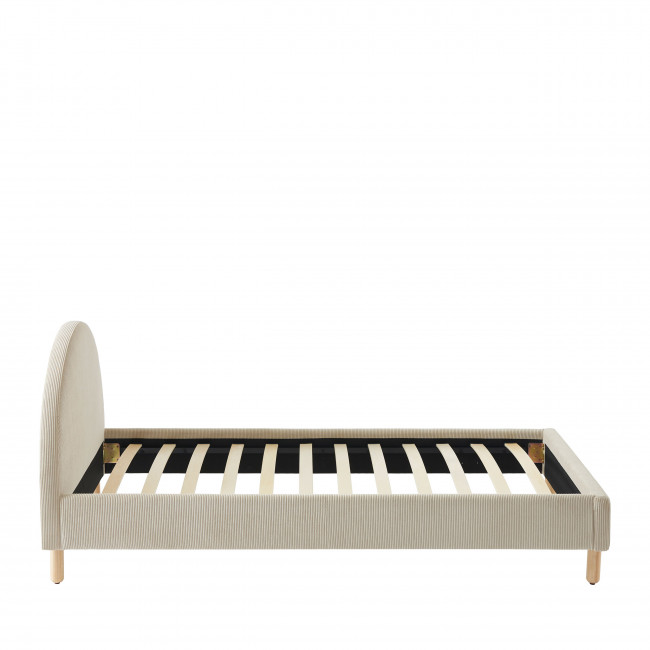 Kiel - Lit en velours côtelé 90x190cm