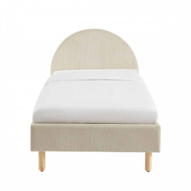 Kiel - Lit en velours côtelé 90x190cm